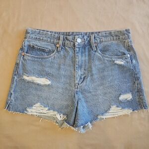 [BlankNYC] Barrow Vintage High-Rise Denim Jean shorts Cut-off Distressed Size 31